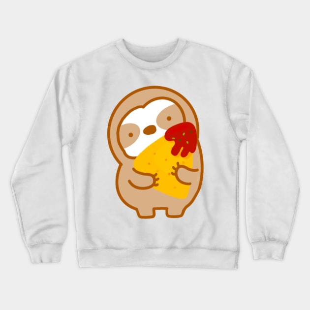 Salsa Chip Sloth Crewneck Sweatshirt by theslothinme